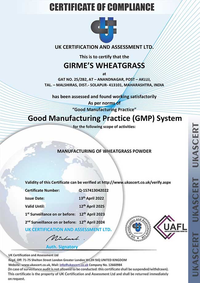 GMP Certified