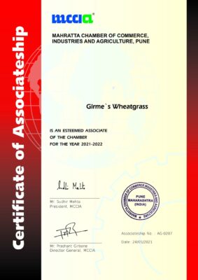 MCCIA Certificate